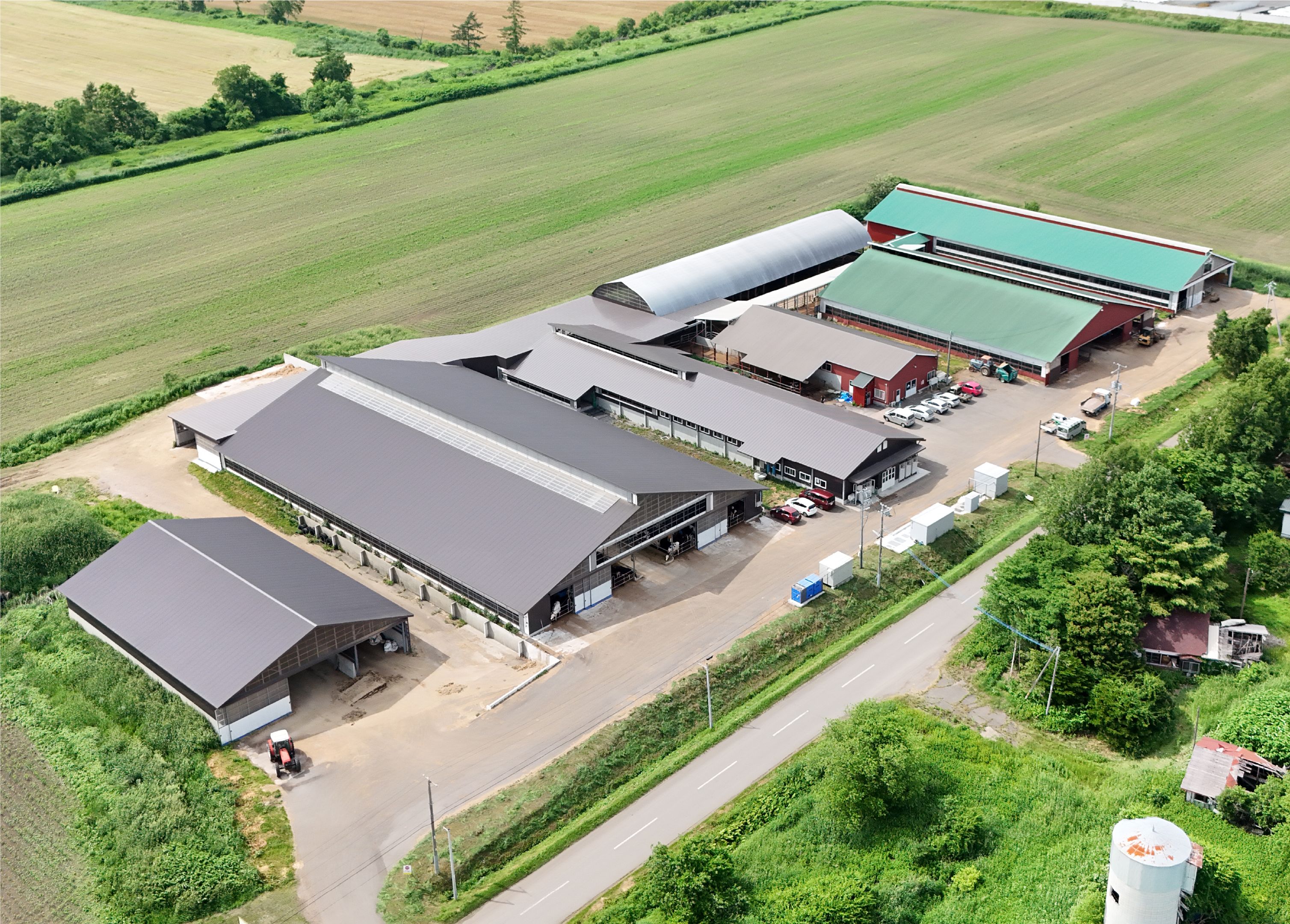 第4牧場の空撮写真