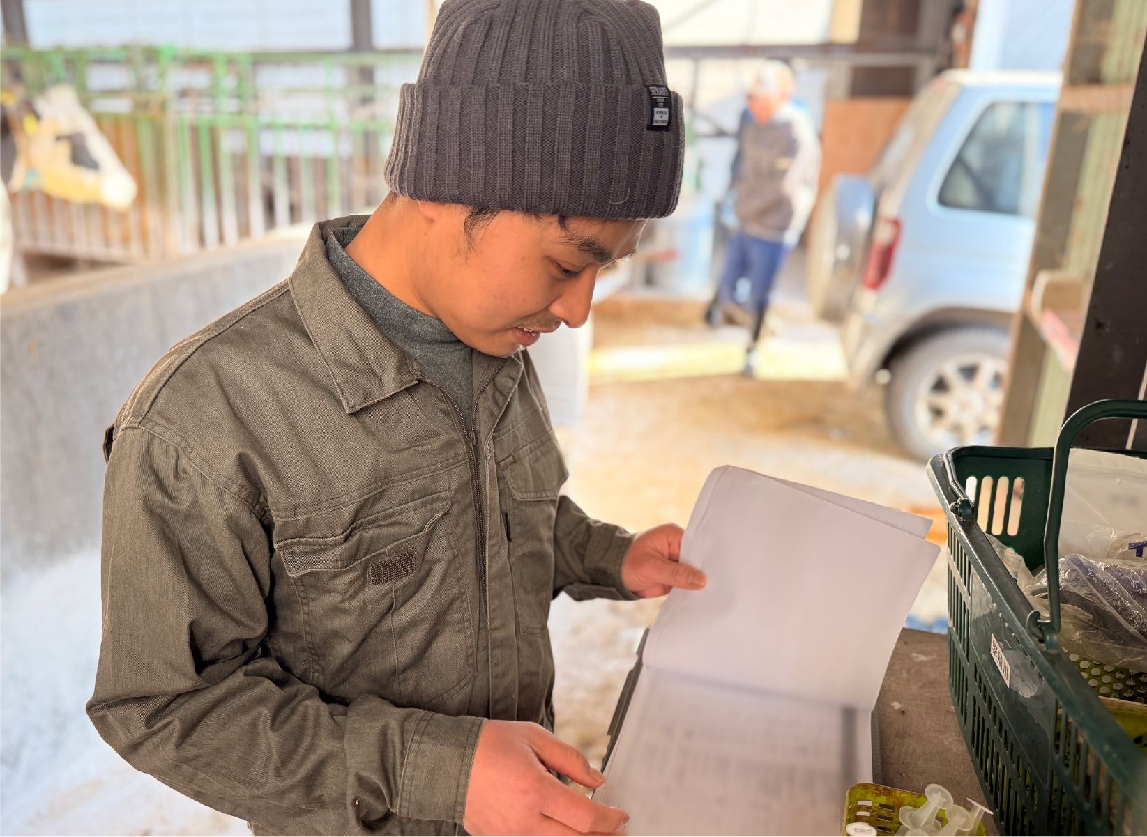 繁殖業務。繁殖を行うリスト確認。