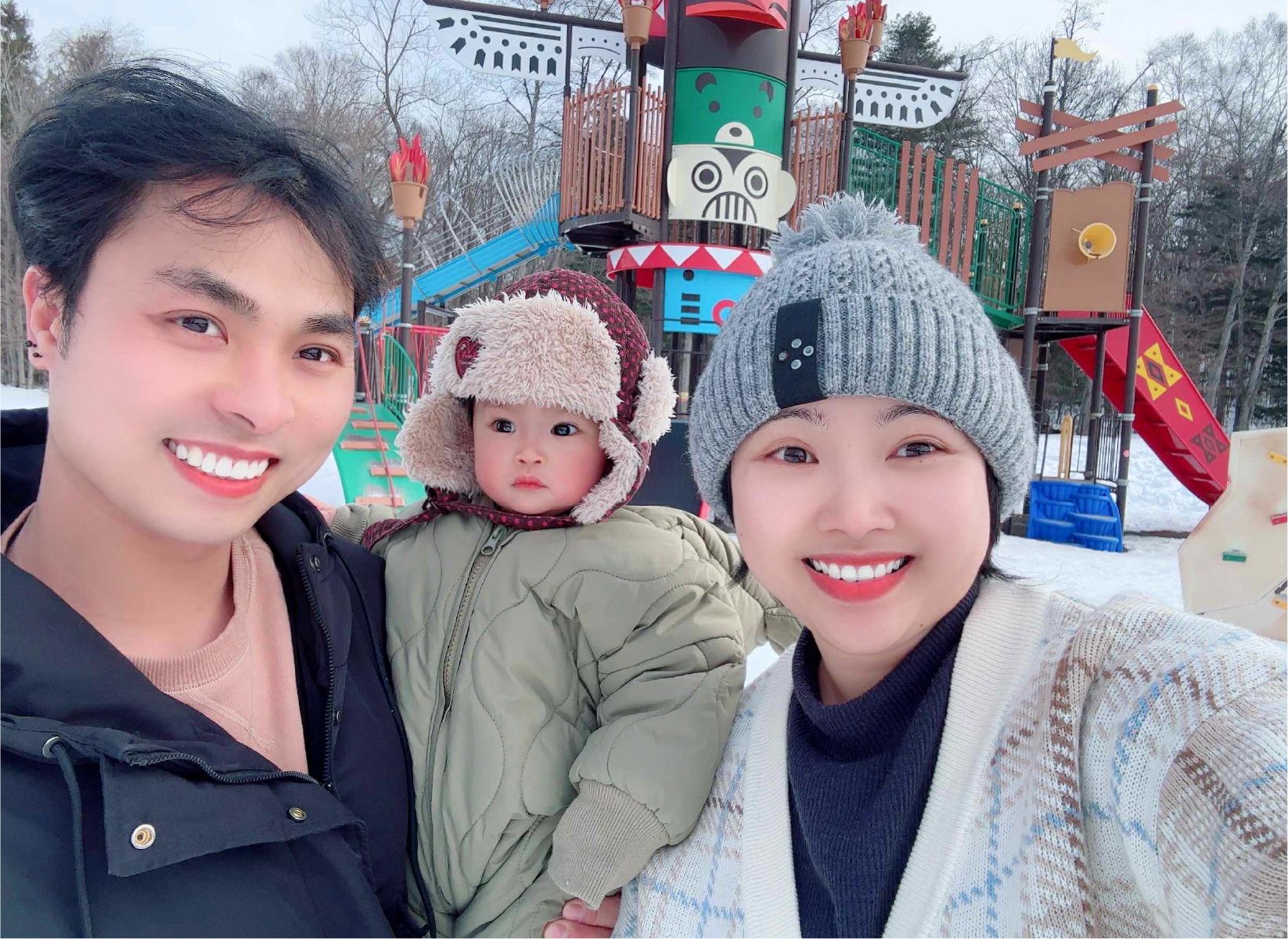 ハイさんご家族。十勝帯広にて。